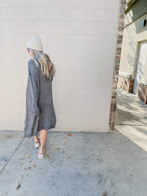 Marty Texture Sweater Long Cardigan