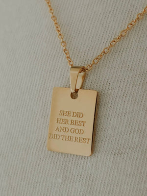 She Did Her Best Necklace