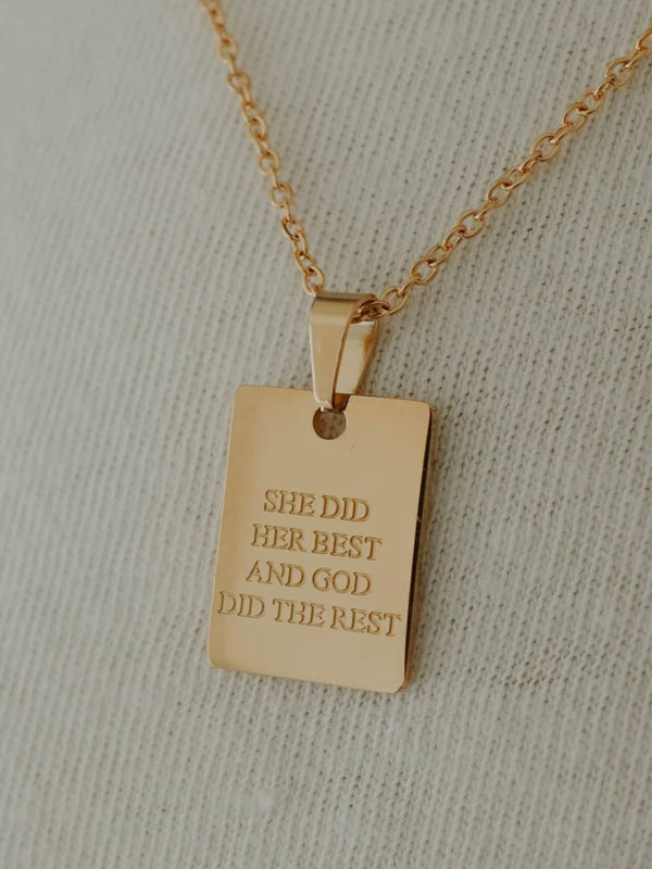 She Did Her Best Necklace