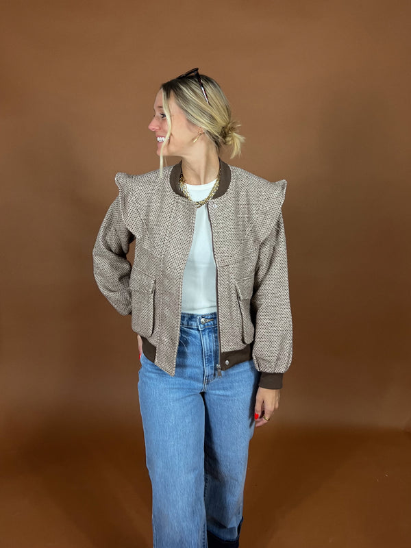 Charlie Printed Bomber Jacket