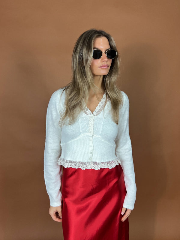 Lovelace Knit Cardigan