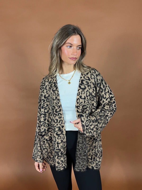 Roam Leopard Print Cardigan