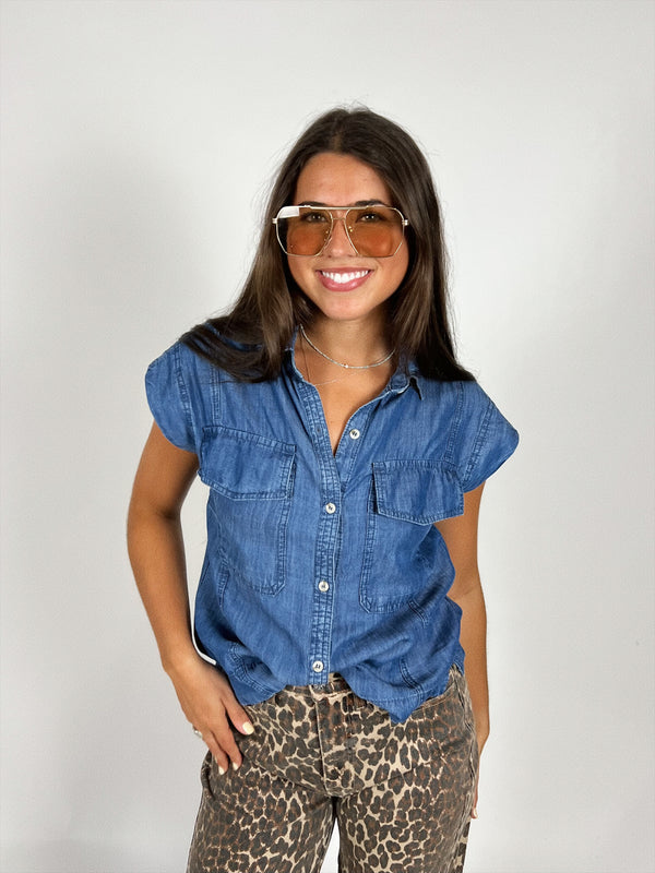 Carrie Cap Sleeve Top