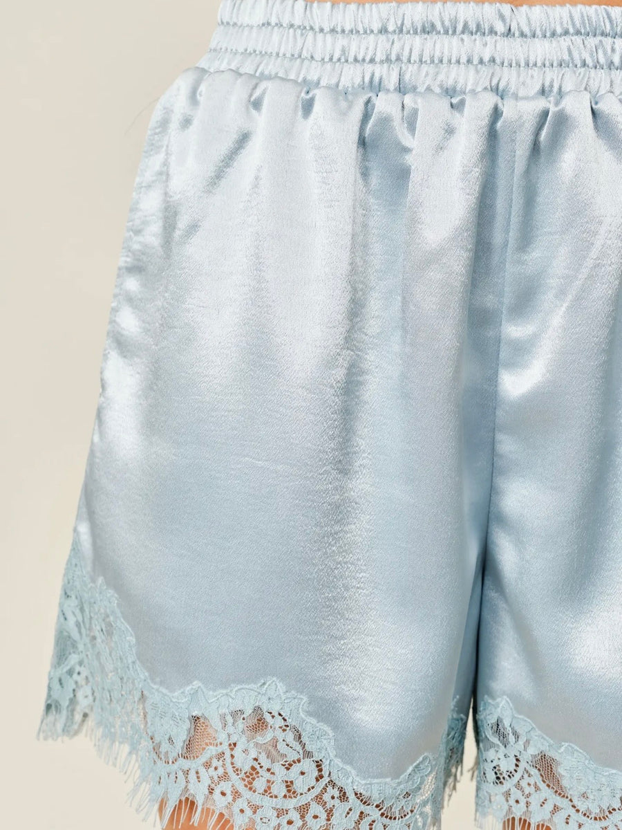 Bailey Satin Lace Shorts