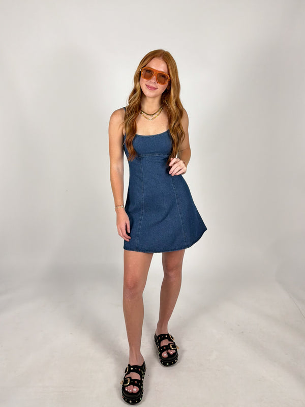 Good Fortune Denim Dress