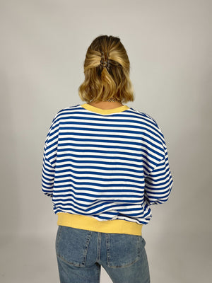 Loose Striped Long Sleeve Top