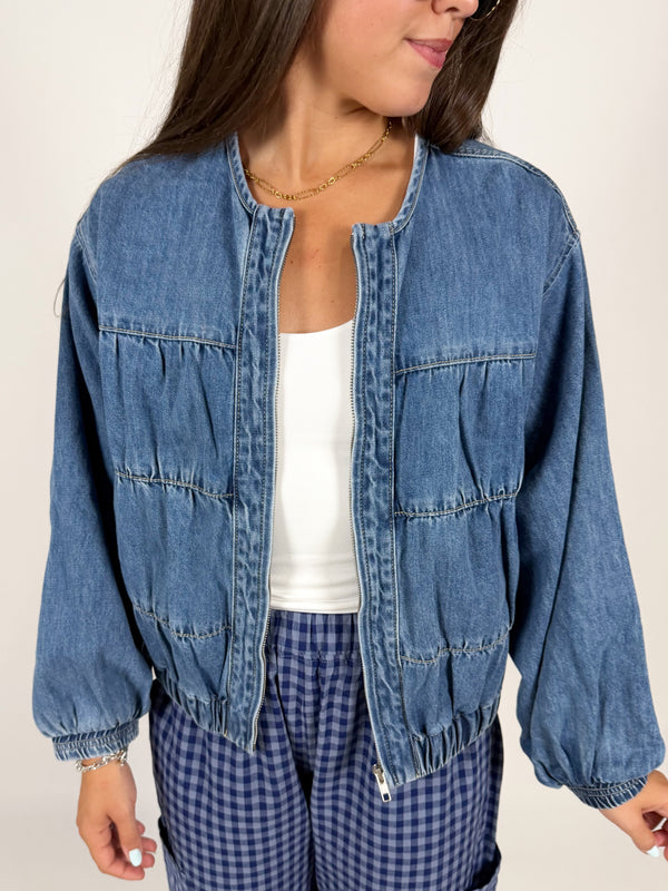 Conner Denim Bomber Jacket