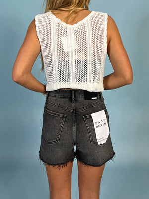 Bottom Line High Rise Shorts | Raven Vintage