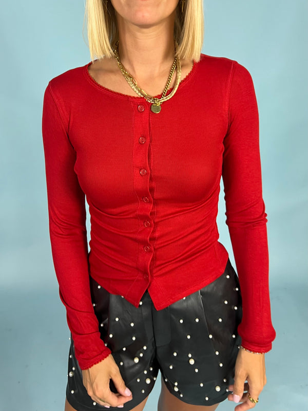 Sweet Talker Ribbed Top