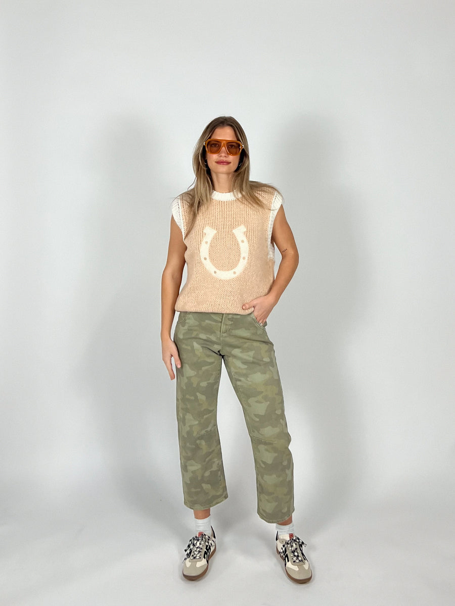 Lasso Barrel Leg Denim | Camo