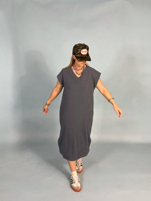 Cloudy V-Neck Maxi Dress