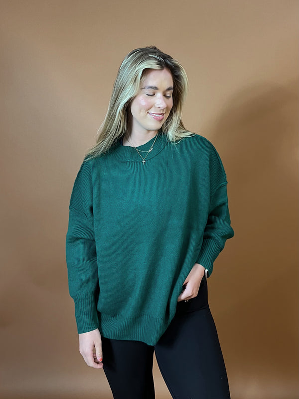 Drop Shoulder Oversize Sweater