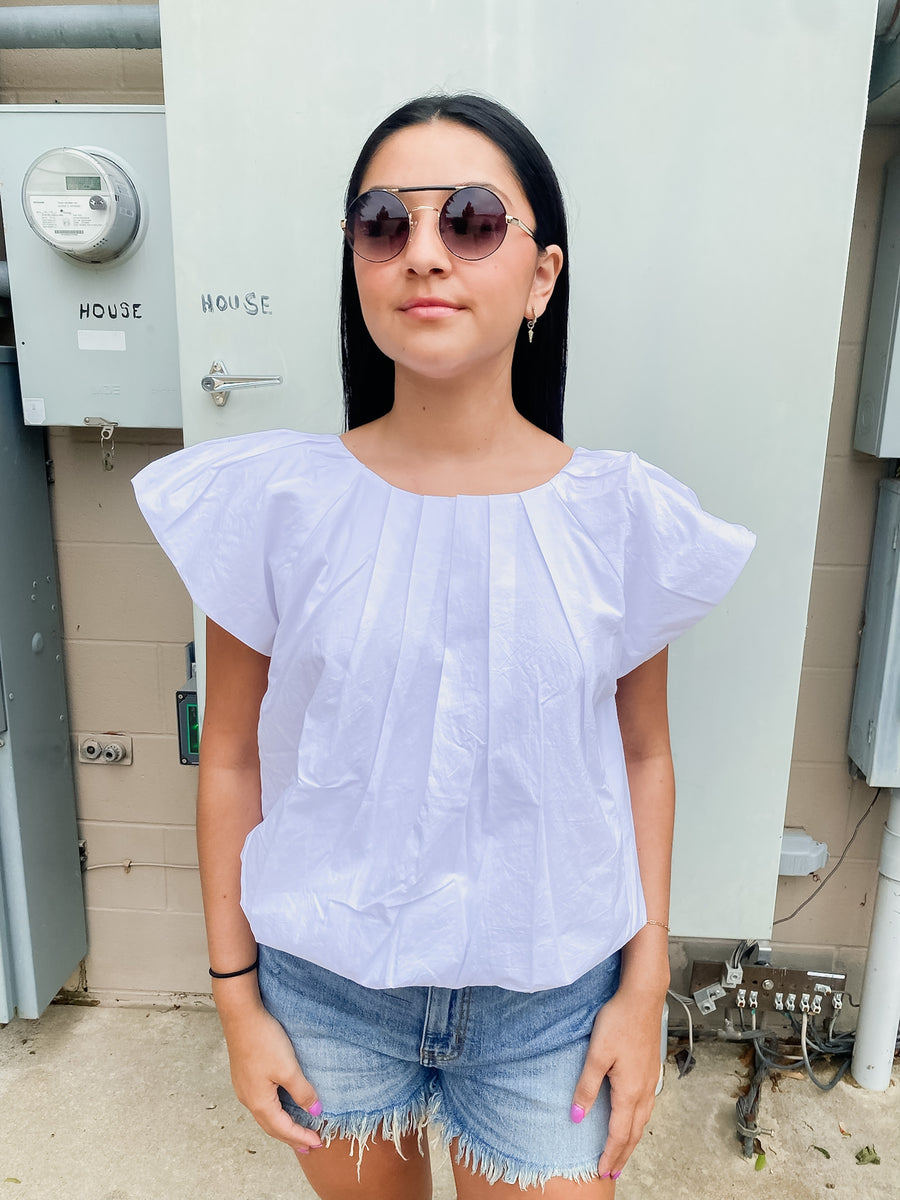 Pinch Me Bubble Blouse