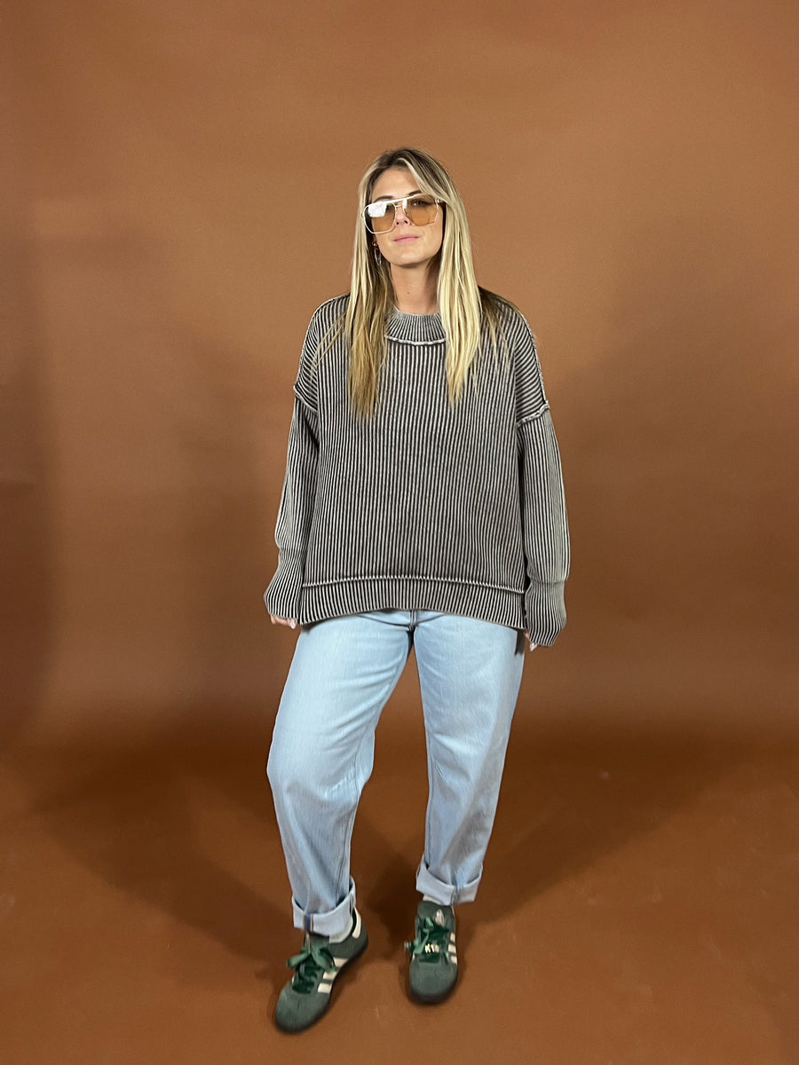 Washed Oversize Sweater