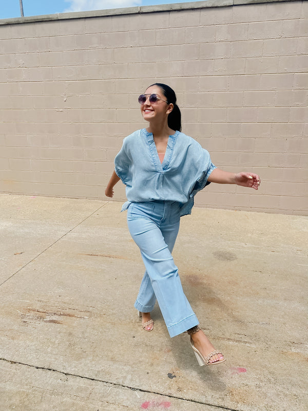 Chambray Vacay Blouse