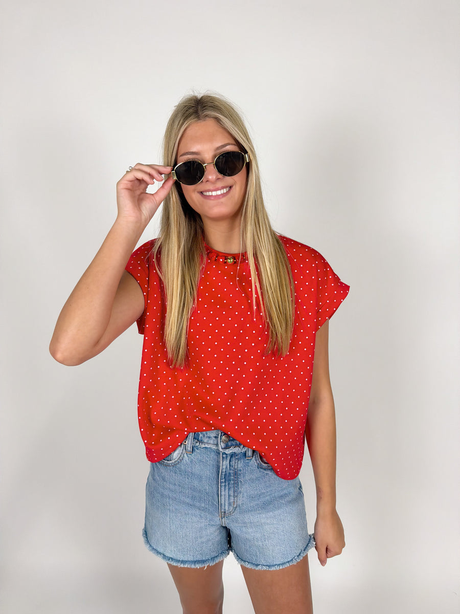 Daisy Dot Scuba Top