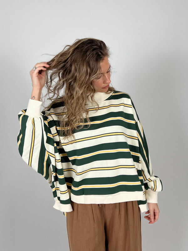 Jackson Stripe Mock Neck
