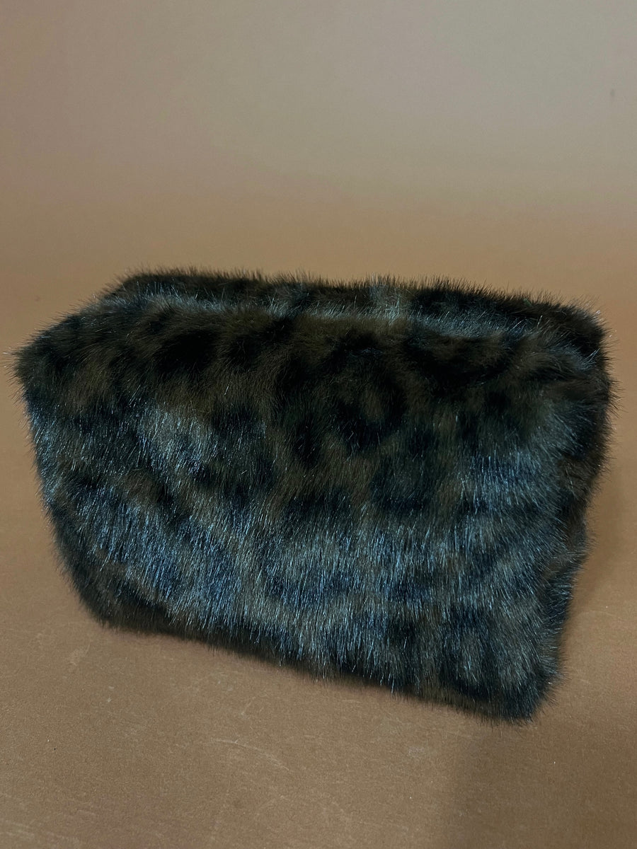 Leopard Lux Cosmetic Pouch