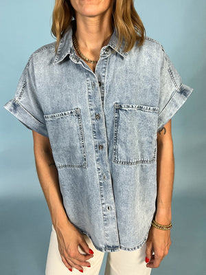 Shore Denim Top | Wild Card