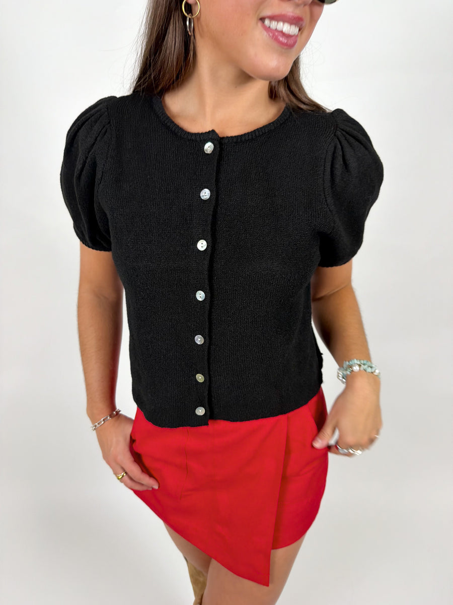 Sylvie Puff Sleeve Cardigan
