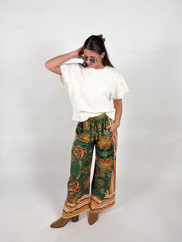 Rio Floral Wide Leg Pant
