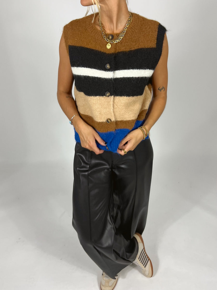 Shifted Stripe Sweater Vest