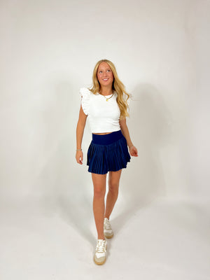 Posie Pleated Athletic Skirt