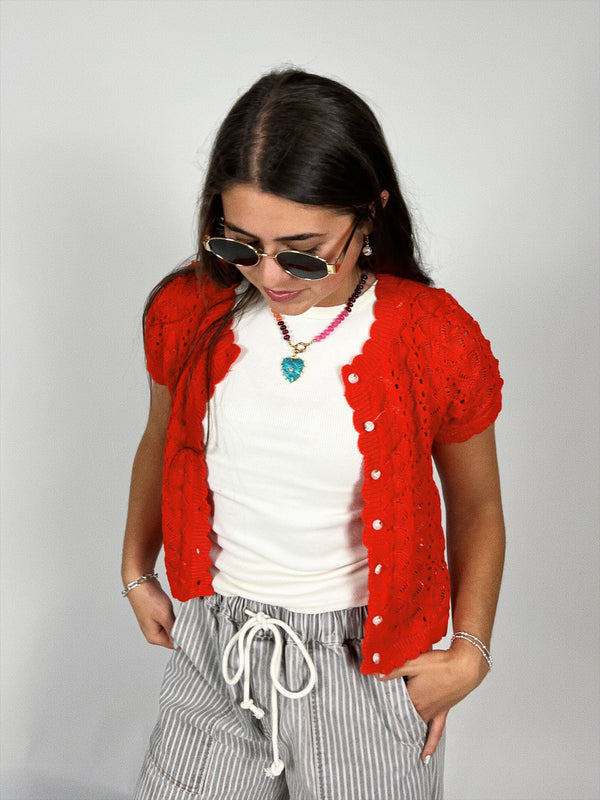Ellington Knit Button Up Top