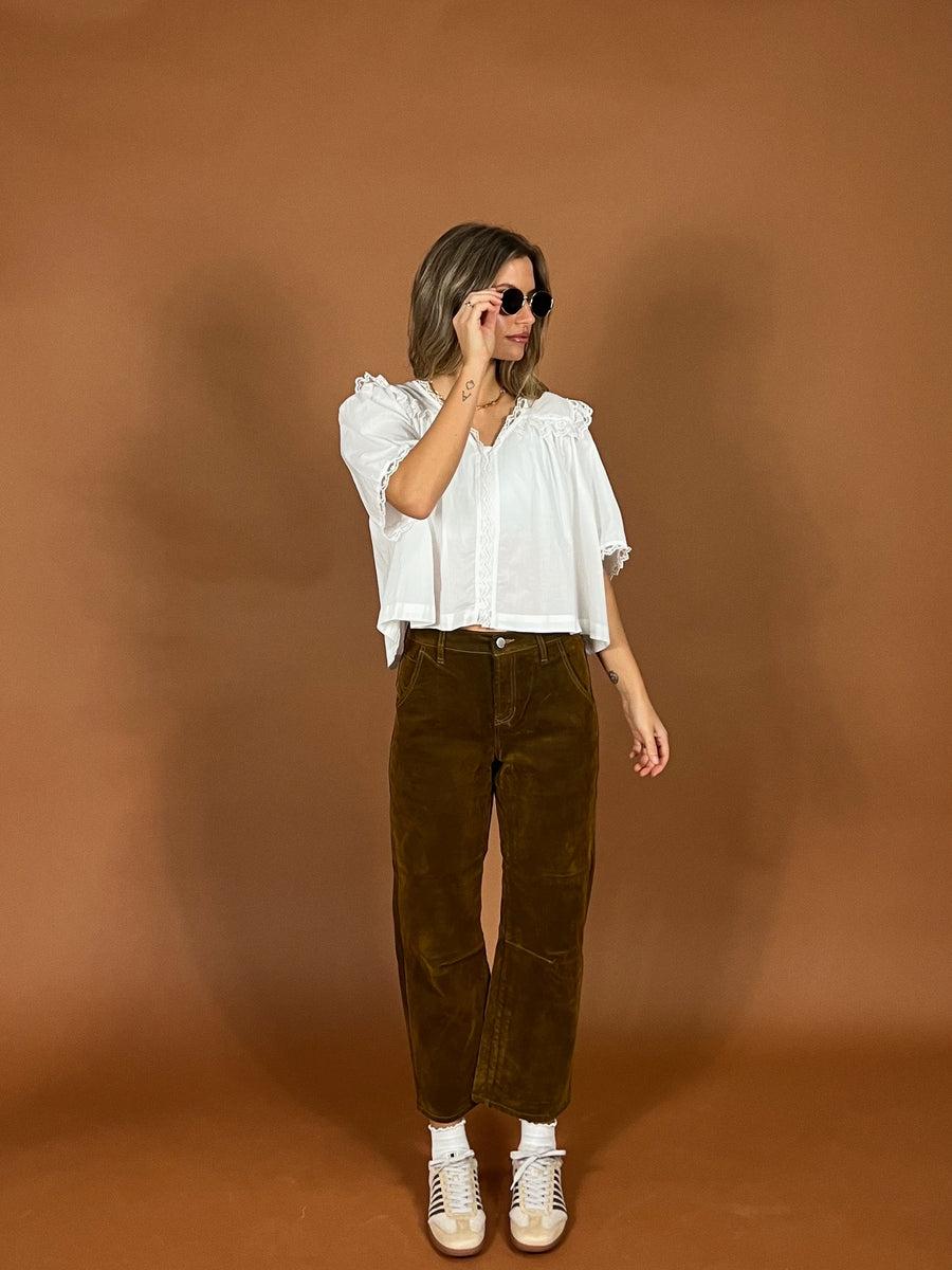 Lasso Barrel Fit Jeans | Brown