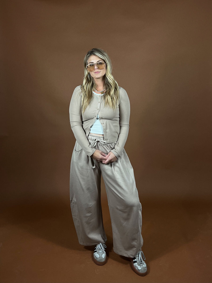 Go To Barrel Leg Sweatpants