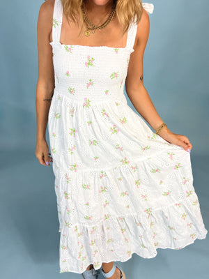 Cherry Blossom Smocked Dress