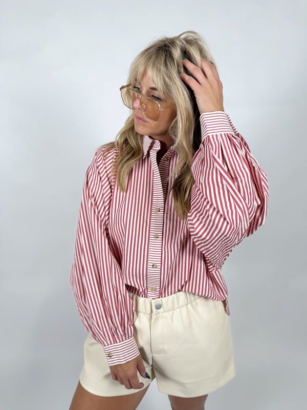 Believe It Batwing Button Down