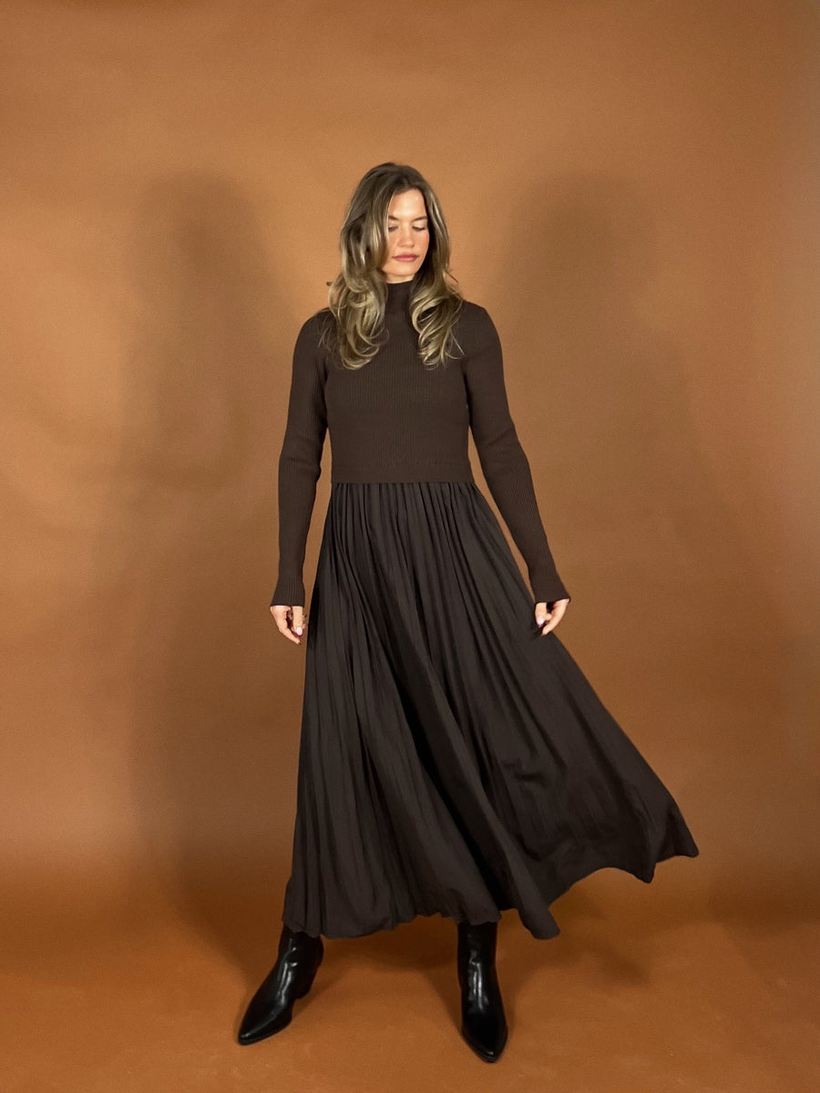 Kit Pleated Maxi Dress
