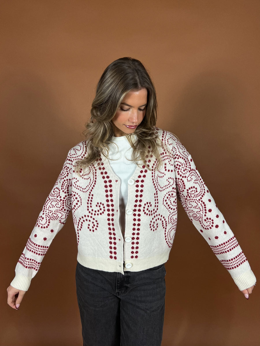 Candy Cane Cardigan