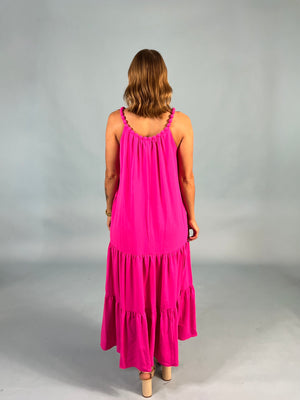 On Vacation Beaded Collar Maxi