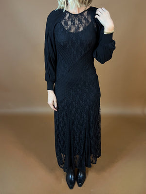 Stevie Lace Paneled Maxi