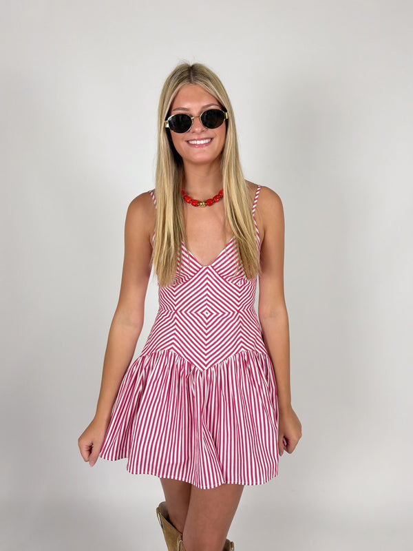Bellini Stripe Mini Dress