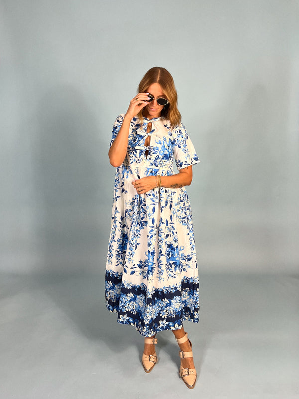 Seaside Front Tie Midi
