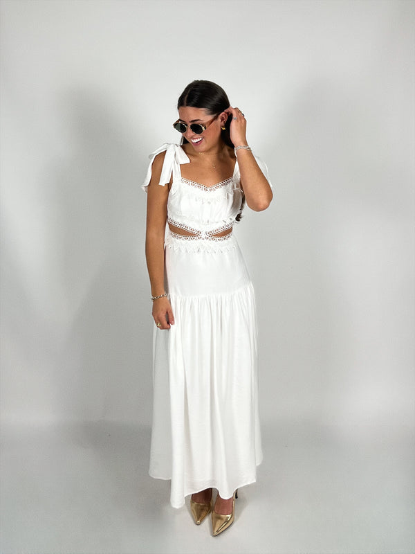 Lace and Light Maxi Dress