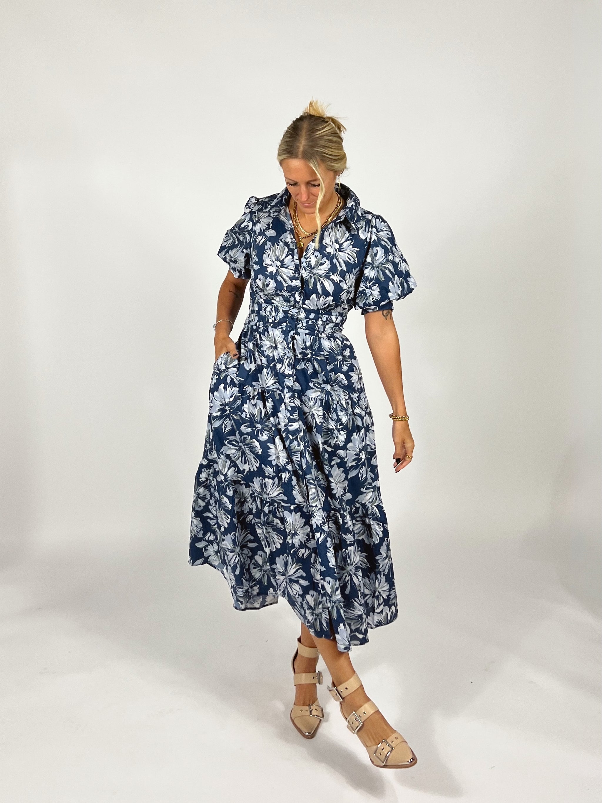 blue ivy dress Blue Ivy Midi Dress