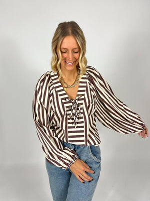 Tie The Knot Stripe Top