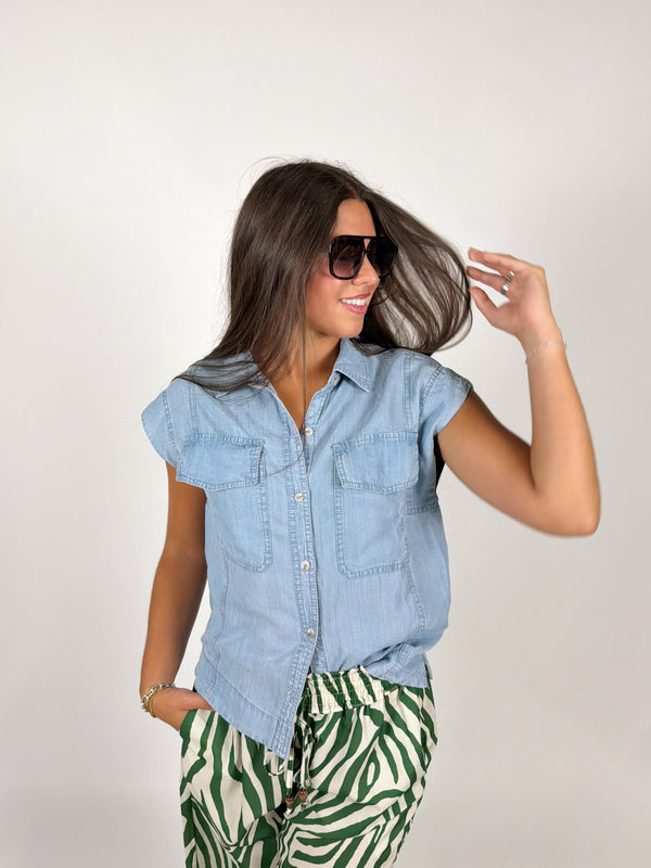 Carrie Cap Sleeve Top