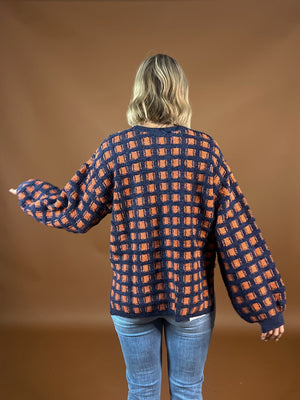 Outside Of The Box Checkered Pullover