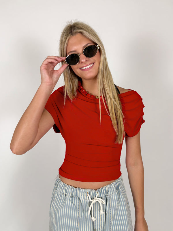 It Girl Draped Top