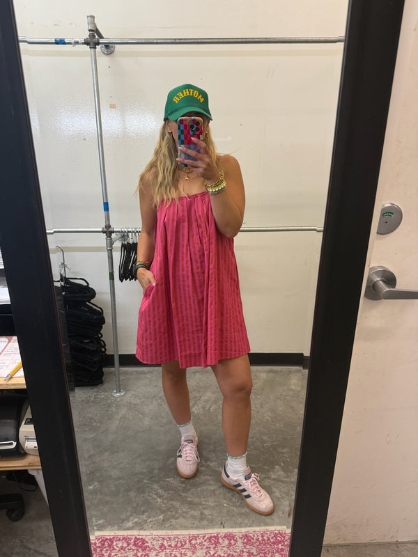 Candy Stripe Babydoll Dress