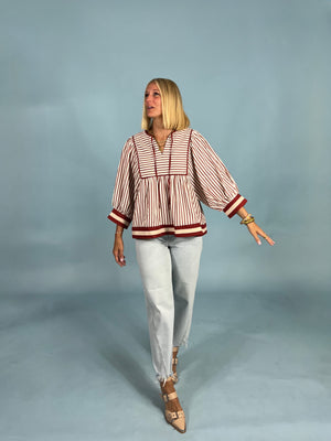 In Perfect Stripe Blouse