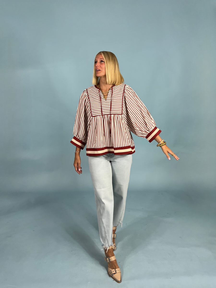 In Perfect Stripe Blouse