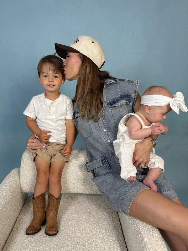Kacey Denim V-Neck Romper