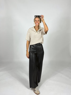 Stay Awhile Knitted Top