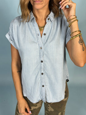 Classic Cut Denim Top